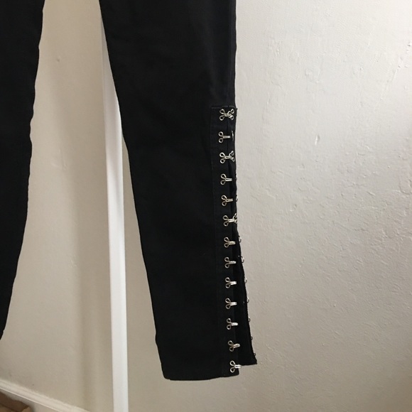 7 for all mankind silver hook detail black jeans - Picture 8 of 8